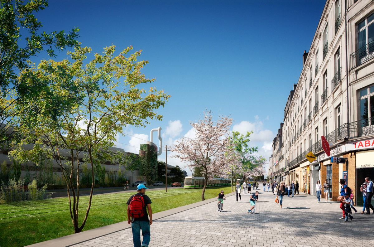 Après un an d’étude et de concertation, le projet des espaces publics de la gare nord de Nantes est présenté à la presse et en réunion publique