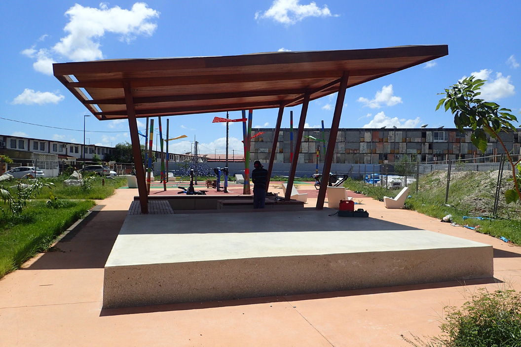 Les espaces publics du quartier de la Réno à Cayenne prennent forme !