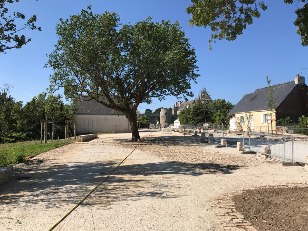 Chantier en cours à Sarzeau