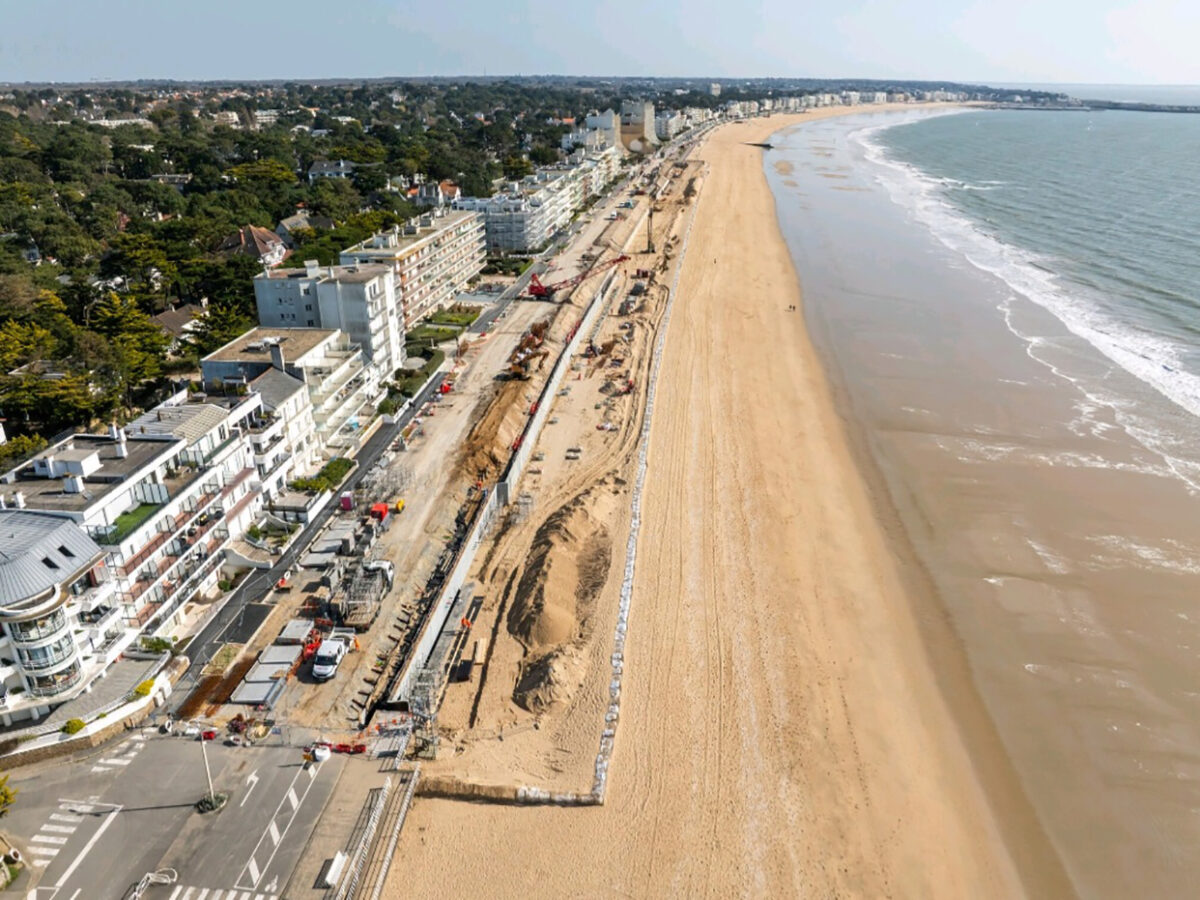 La Baule, front de mer : le chantier avance